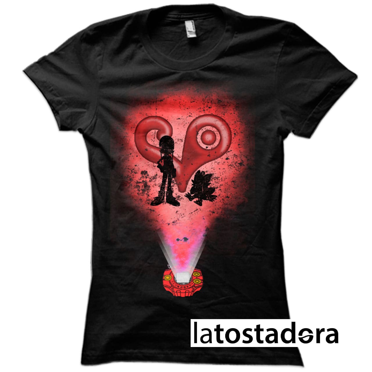 True Love camiseta negra mujer Latostadora